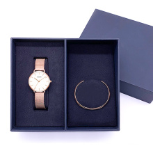 Christmas watch set gift box a surprise packet rose gold watch gift set oem watch low moq